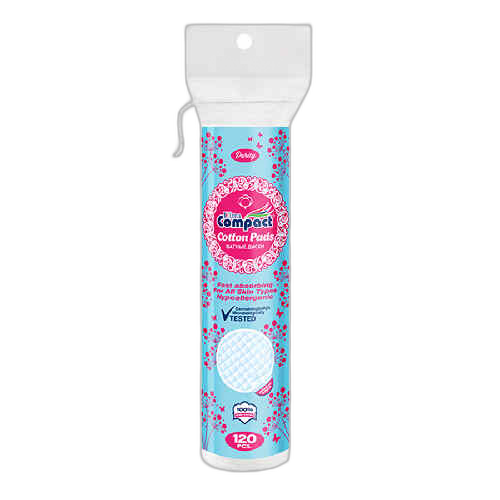 კოსმეტიკური  ბამბის რგოლი  NEW /Compact/ 120 ც