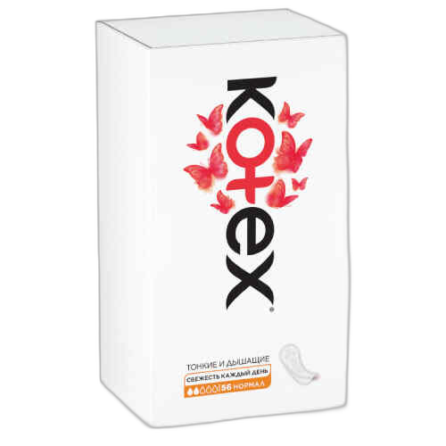 ჰიგიენური საფენი ყოველდღიური /კოტექს/ 50+10 ც