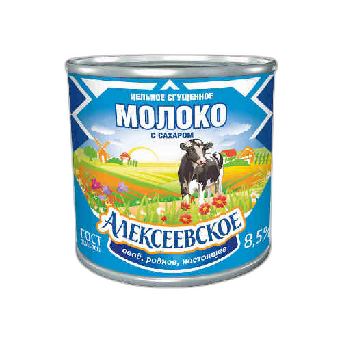 რძე შედედებული /ალექსეევსკოე/ 8,5% 380გრ