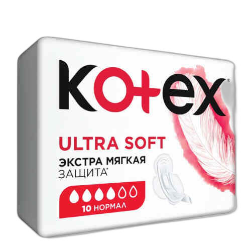 ჰიგიენური საფენიულტრა სოფტ ნორმალი /კოტექს/ 4 წვ 10ც