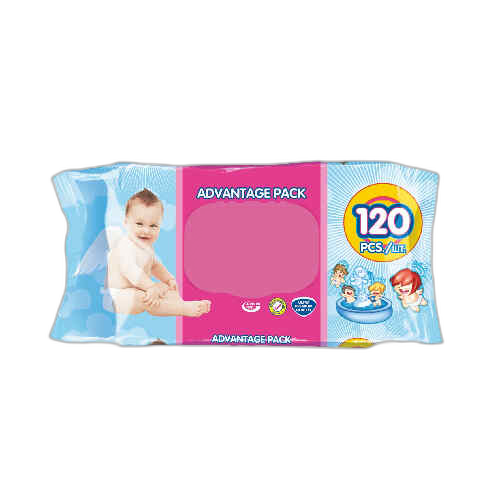 ბავშვის სველი ხელსახოცი ენჯელს დაიპერ /Compact/ 120 ც