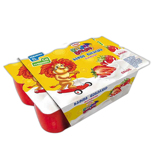 ხაჭოს დესერტი მარწყვით /ლოკო მოკო/ 6X40გრ