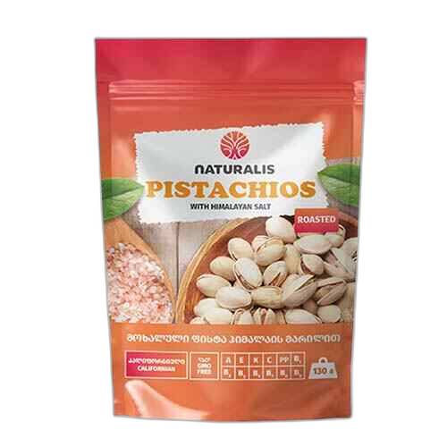 ფისტა მოხალული ჰიმალაის მარილით /ნატურალისი/ 130გრ