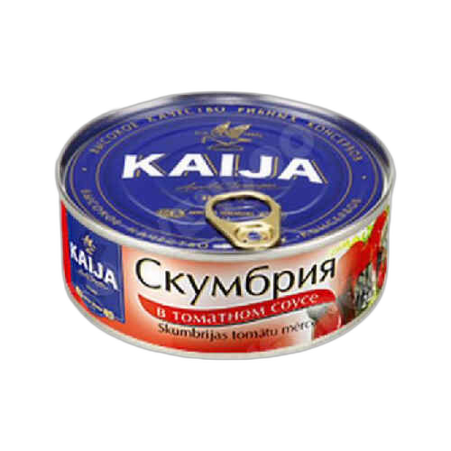 სკუმბრია ტომატის სოუსში (გას) /კაიჯა/ 240გრ