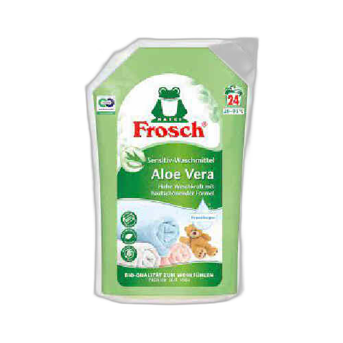 თხევადი სარეცხი საშუალება ფერ. ქსოვილ.- ალოე-ვერა /ფროში / 1,8 ლ