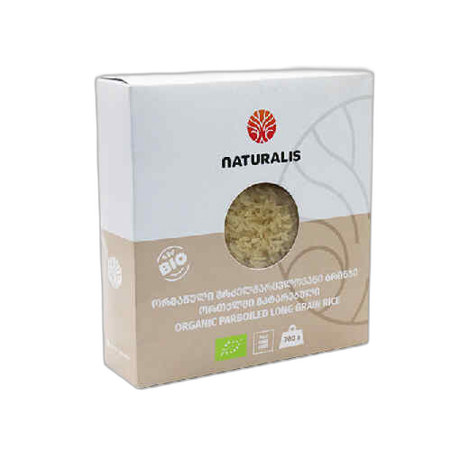 ბრინჯი ორთქლში გატარებული ორგანული /ნატურალისი/ 700გრ