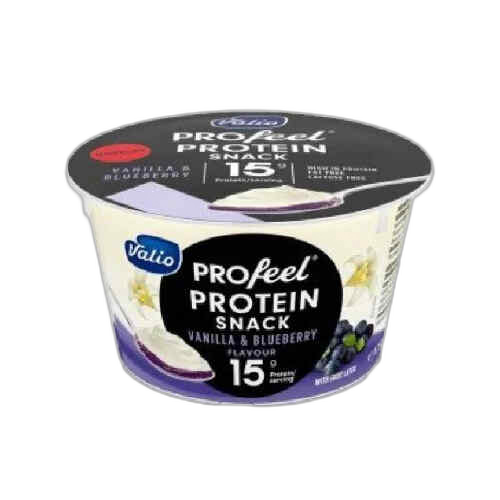 პროტეინის პუდინგი/Valio/ "Profeel" ვანილის და მოცვის/   ულაქტოზო 175 გრ