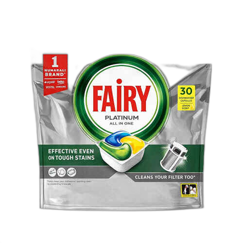 ჭურჭლის სარეცხი ტაბლეტები პლატინიუმი /ფეირი/30ც