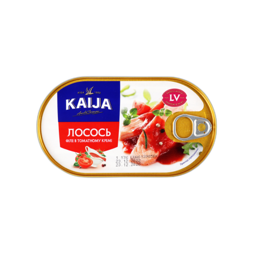 ორაგულის ფილე ტომატის კრემში /კაიჯა/ 170გრ