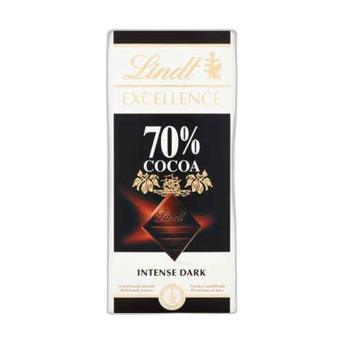 შოკოლადის ფილა შავი 70% /ლინდტი/ 100გრ