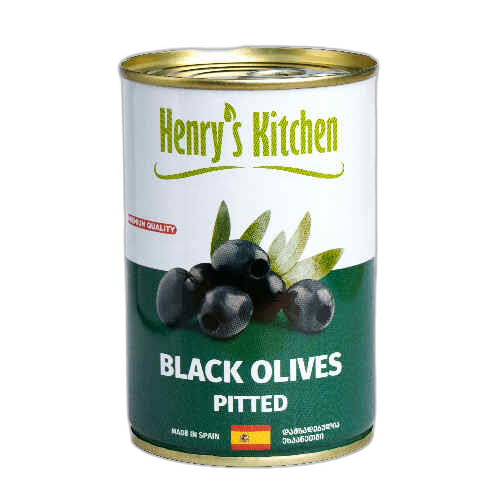 ზეთისხილი შავი უკურკო/Hendrys Kitchen/ 425 გრ