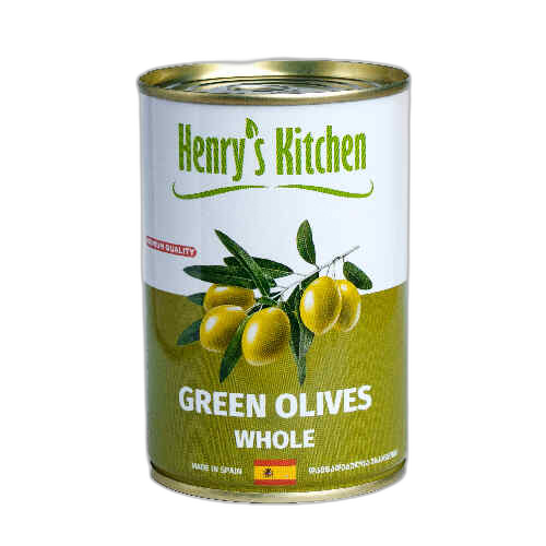 ზეთისხილი მწვანე კურკიანი /Hendrys Kitchen/ 425 გრ