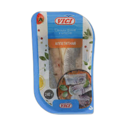 ქაშაყის ფილე ზეთში სანელებლებით /VICI/ 240 გრ