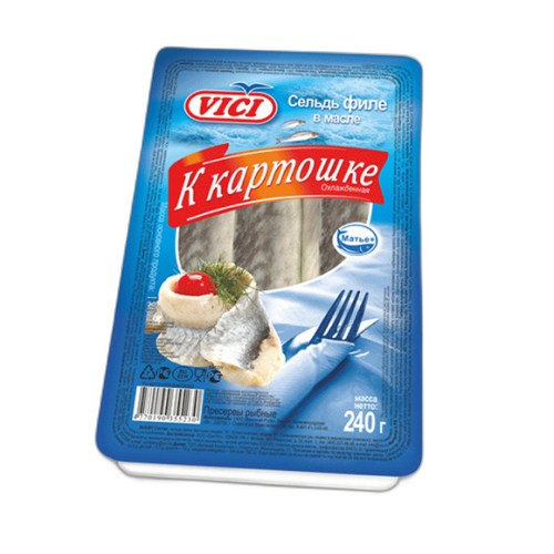 სელდის ფილე კართოფილთან - 240 გრ