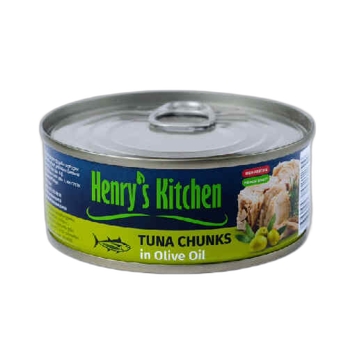 თინუსის ნაჭრები ზეითუნის ზეთში /Hendrys Kitchen/140გრ