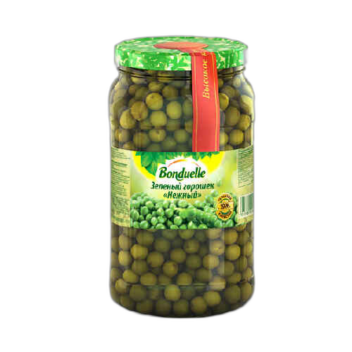 ბარდა კონსერვირებული მინა /ბონდუელი/ 720მლ