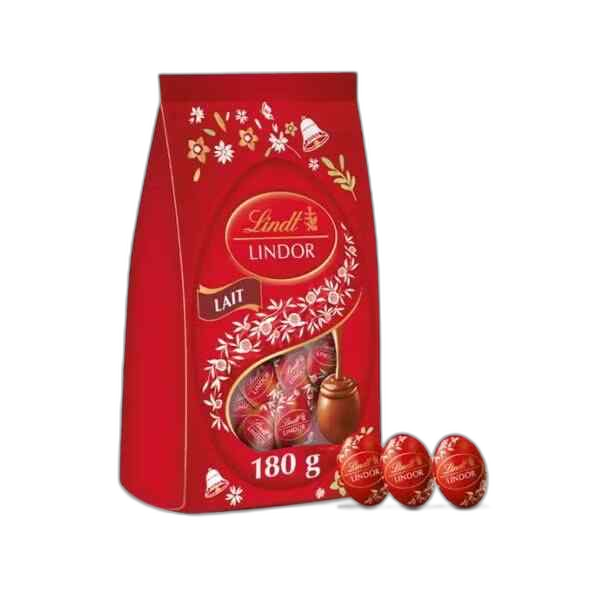 შოკოლადის ნაკრები კვერცხები Milk BAG/ ლინდტი/ 180გრ