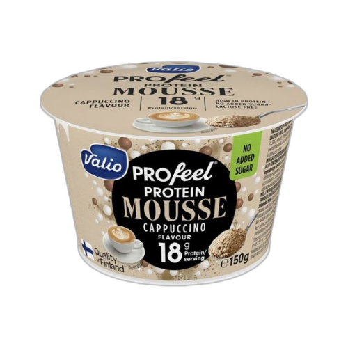 პროტეინის   კაპუჩინოს  მუსი   /Valio/"Profeel"ულაქტოზო 150 გ
