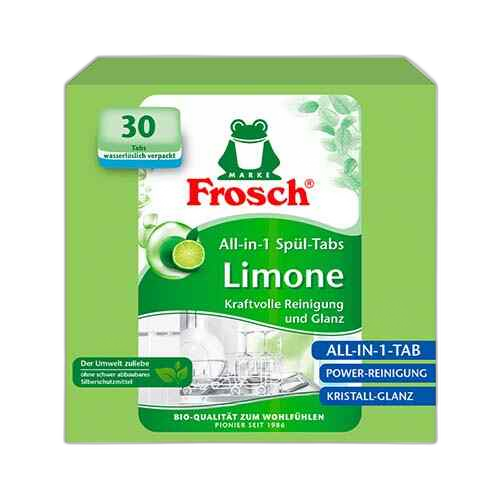 ჭურჭლის სარეცხი მანქანის ტაბლეტი ლიმონი / FROSCH /  №30