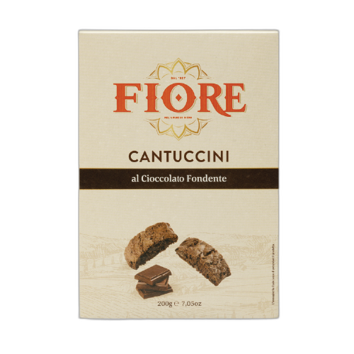 იტალიური ორცხობილა CANTUCCINI შავი შოკოლადით /FIORE/ 200 გრ