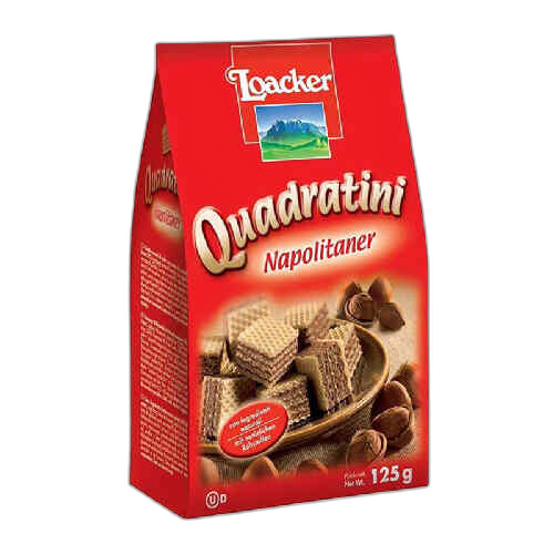 ვაფლი ნაპოლიტანერი კვადრატები /ლოაქერი/ გრ