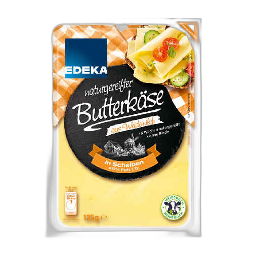 ყველი დაჭრილი 45% /EDEKA/ 125გრ