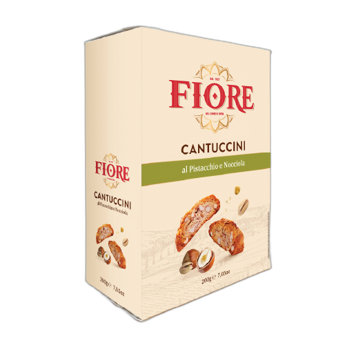 იტალიური ორცხობილა CANTUCCINI ფისტით და თხილით /FIORE/ 200გრ