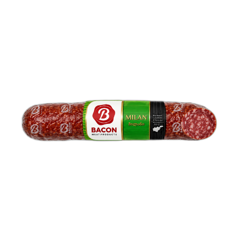 ძეხვი ნედლად შებოლილი მილანი /BACON/ 200გრ