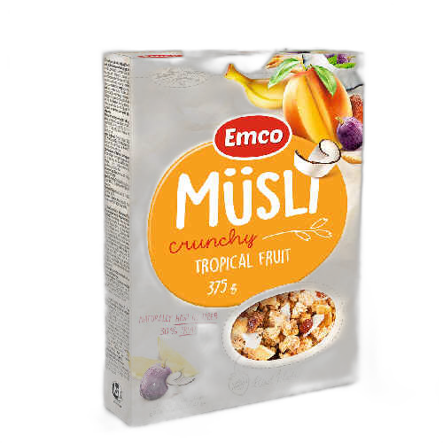 გრანოლა ტროპიკული ხილით /Emco/ 375გ