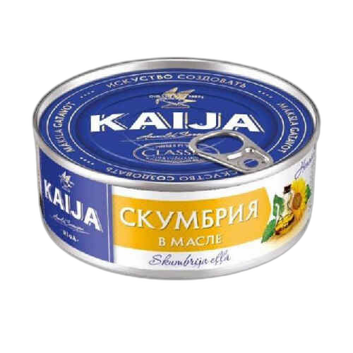სკუმბრია ზეთში /კაიჯა/ 240გრ
