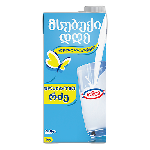 რძე ულტრაპასტერიზებული ულაქტოზო /მსუბუქი დღე სანტე/ 1ლ