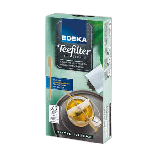 ჩაის ფილტრი პატარა / EDEKA / 100 ც