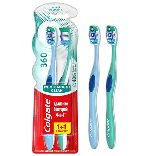 კბილის ჯაგრისი 1+1 / COLGATE /
