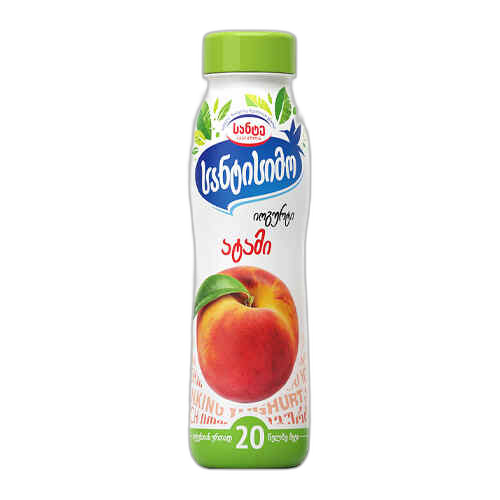 დასალევი იოგურტი ნაღებით ატამი /სანტისიმო/ 290გრ