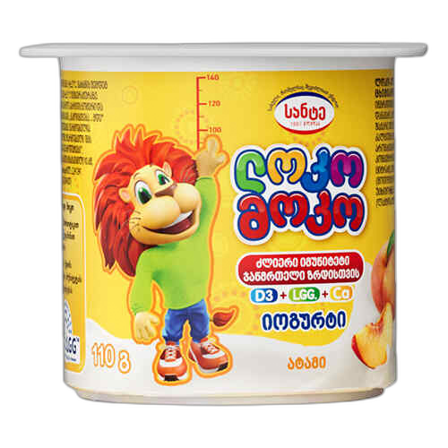 იოგურტი ატმით/ლოკო მოკო/100 გრ