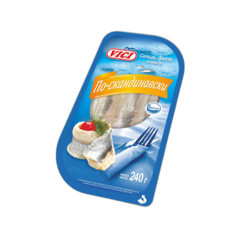 ქაშაყის ფილე ზეთში სკანდინავიურად/VICI/ 240გრ