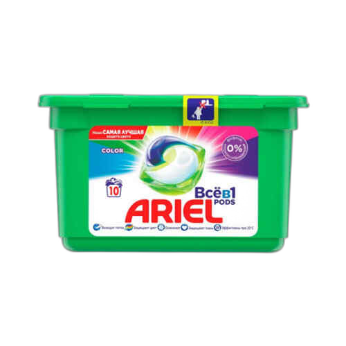 სარეცხი კაფსულა ფერადი ქსოვილისთვის /არიელი/ 12 ც