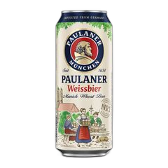 ლუდი - Paulaner გაუფილტრავი - ქილა - 0.5L