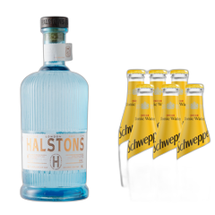Summer pack - Halstons Gin 1 L + 6x Schweppes