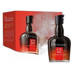 რომი Dictador 12 წლიანი (სასაჩუქრე, 2 ჭიქით) - 0.7L
