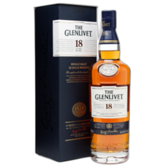 შოტლანდიური ერთალაოიანი ვისკი Glenlivet 18 წლიანი - 0.7L