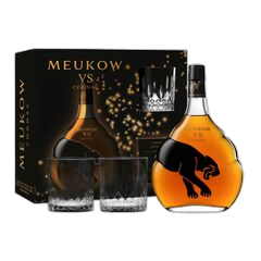 კონიაკი Meukow V.S (სასაჩუქრე. 2 ჭიქით) - 0.7L