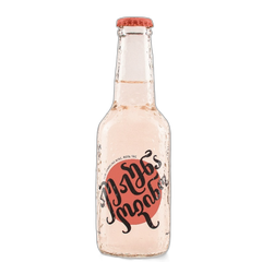 ნახევრად ცქრიალა ღვინო ჟუჟუნა. ვარდისფერი მშრალი