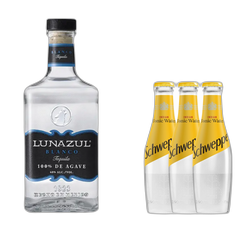 Summer Pack - Lunazul Blanco 0.7 L + 3x Schweppes