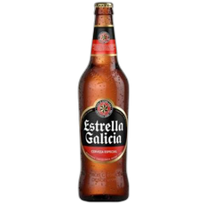 ლუდი - Estrella Galicia lager - ბოთლი - 0.62 L