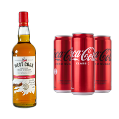 COMBO - West Cork Original 0.7 L + 3x Coca-Cola (Classic/Zero)