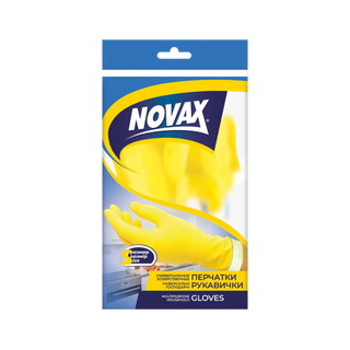 NOVAX უნივერსალური რეზინის ხელთათმანი S ზომა-1წყვილი/9556073103410