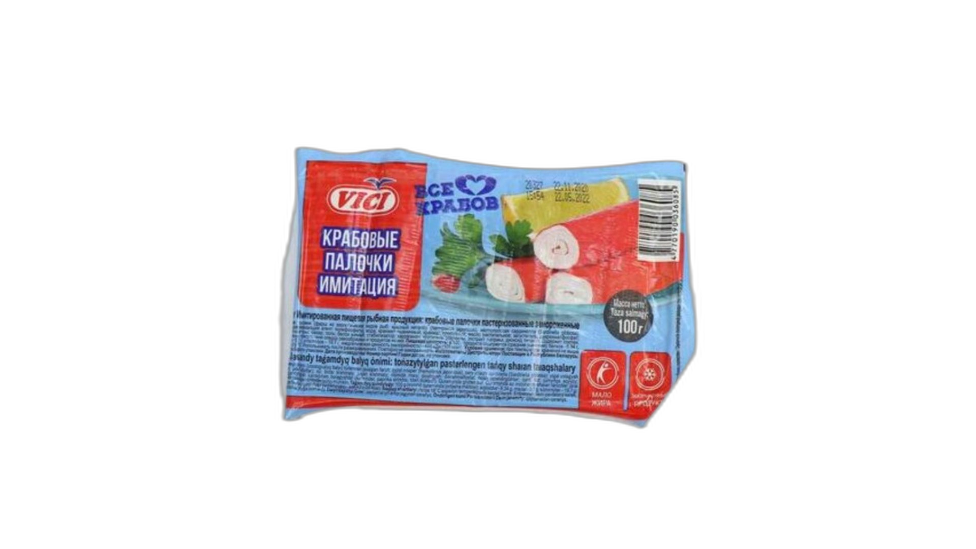 ვიჩი/VICI კრაბის ჩხირები პრემიუმი 100 გრ/4770190036085