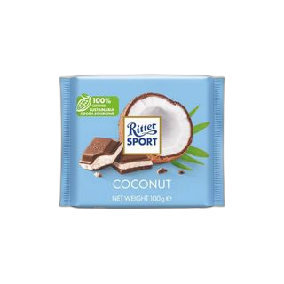 RITTER SPORT რძიანი შოკოლადი ქოქოსით 100გრ/4000417298003