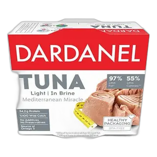 Dardanel- თევზის კონსერვი თინუსი საკუთარ წვენში 140გ